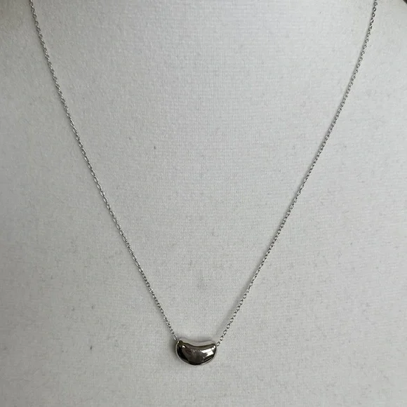 Silver Bean Necklace - Picture 1 of 5
